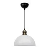 Tomas Megapap  E27 metallic ceiling lamp in white color Ø25x100cm.