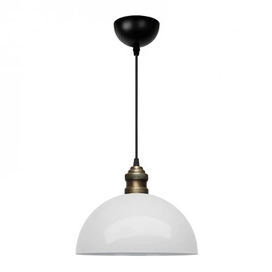 Tomas Megapap  E27 metallic ceiling lamp in white color Ø25x100cm.
