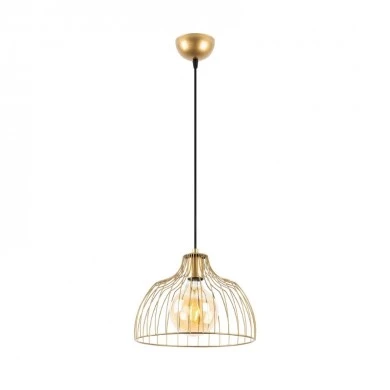 Treiso Megapap  E27 metallic ceiling lamp in gold color Ø28x126cm.