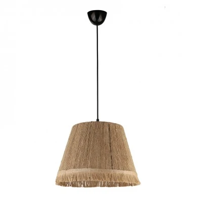 Vadi Megapap E27 rope ceiling light in natural color 30x30x75cm.