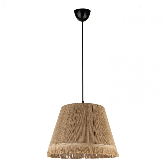 Vadi Megapap E27 rope ceiling light in natural color 30x30x75cm.