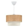 Whitehouse Megapap E27  juta fabric ceiling lamp in beige color 30x20x55cm.