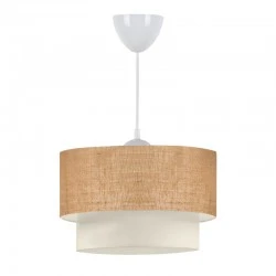 Whitehouse Megapap E27  juta fabric ceiling lamp in beige color 30x20x55cm.