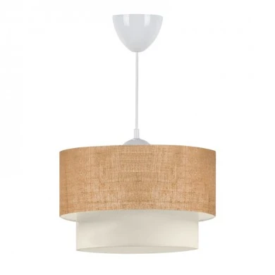 Whitehouse Megapap E27  juta fabric ceiling lamp in beige color 30x20x55cm.