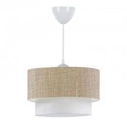 Whitehouse Megapap E27  fabric ceiling lamp in beige color 30x20x55cm.