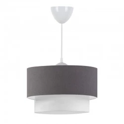 Whitehouse Megapap fabric ceiling lamp in grey color 30x20x55cm.