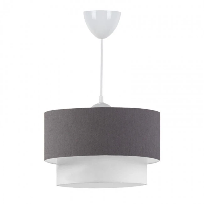 Whitehouse Megapap fabric ceiling lamp in grey color 30x20x55cm.
