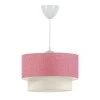 Whitehouse Megapap fabric ceiling lamp in pink color 30x20x55cm.