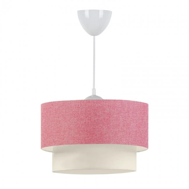 Whitehouse Megapap fabric ceiling lamp in pink color 30x20x55cm.