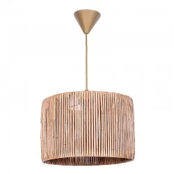 Zale Megapap E27 paper ceiling light in natural color 28x28x65cm.