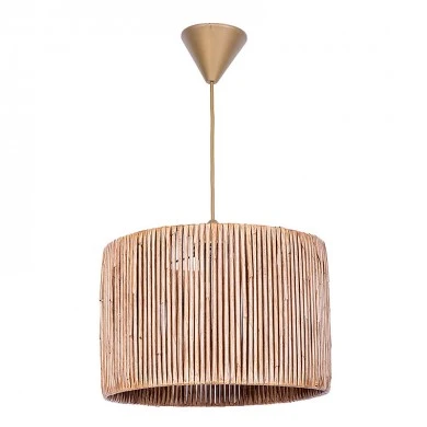 Zale Megapap E27 paper ceiling light in natural color 28x28x65cm.