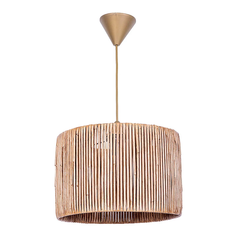 Zale Megapap E27 paper ceiling light in natural color 28x28x65cm.