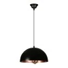 Zalika Megapap metallic single-light ceiling light in black color 30x15x80cm.