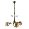 Ceiling lamp Zara Megapap E27 metal three-light bronze color Φ52x75cm.