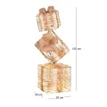 ILLUMINATED GOLD COLUMN OF GIFTS 50x50x150CM WITH 2080 WARM WHITE LED  IP44