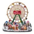 XMAS FERRIS WHEEL ANIMATED WITH ADAPTOR LIGHTS MUSIC AND MOVEMENT 50Χ28Χ50CM