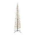 ILLUMINATED XMAS TREE 210CM WITH 4000 WARM WHITE LED ON BLACK METAL BASE D70CM