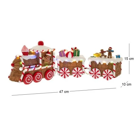 ΦΩΤΙΖΟΜΕΝΟ GINGERBREAD ΤΡΑΙΝΟ 47Χ10Χ15ΕΚ ΜΠΑΤΑΡΙΑΣ