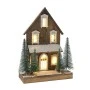 XMAS BROWN LIGHTING HOUSE 32x14x45CM W 10LED