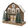 XMAS BROWN LIGHTING HOUSE 35x16x34CM W 10LED