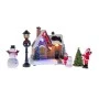 CHRISTMAS RESIN HOUSE SET WITH FIGURES 14X13X11CM BATTERY OPPERATED