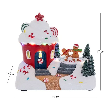 ΦΩΤΙΖΟΜΕΝΟ ΣΚΗΝΙΚΟ ΜΕ CUPCAKE KAI GINGERBREAD ΑΝΘΡΩΠΑΚΙΑ 19Χ13Χ17ΕΚ ΜΠΑΤΑΡΙΑΣ