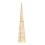 ILLUMINATED GOLD CONE 28X28X150CM WITH 720 WARM WHITE LED IP44