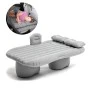 Inflatable mattress color gray 132.5x72x40cm.