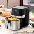 Φριτέζα αέρος - AirFryer Fryinn Pro Innovagoods V0103716 με αποσπώμενο κάδο 5,5lt χρώμα μαύρο - ασημί 1700W