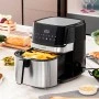 Φριτέζα αέρος - AirFryer Fryinn Pro Innovagoods V0103716 με αποσπώμενο κάδο 5,5lt χρώμα μαύρο - ασημί 1700W