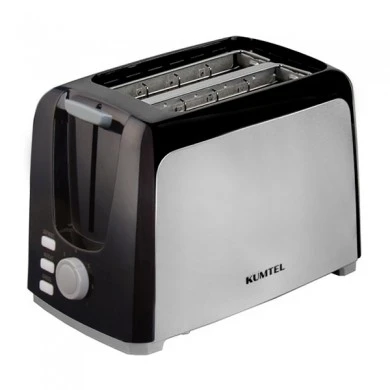 Toaster HTS-02 KUMTELL 2 places color black-stainless steel