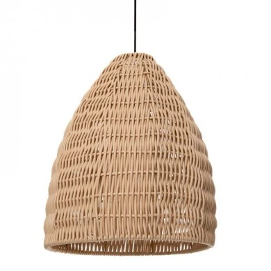 NATURAL RATTAN CEILING LAMP D40Χ49CM