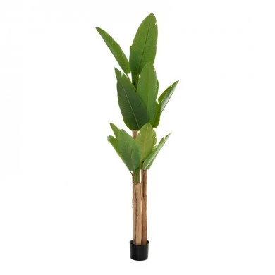 ARTIFICIAL RAVENALA PLANT WITH 23 LEAVES IN PLASTIC POT 260CM