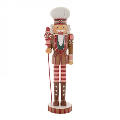 RESIN GINGERBREAD NUTCRACKER 13X12X45CM