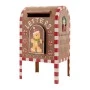 METAL GINGERBREAD MAILBOX 31X25X52CM