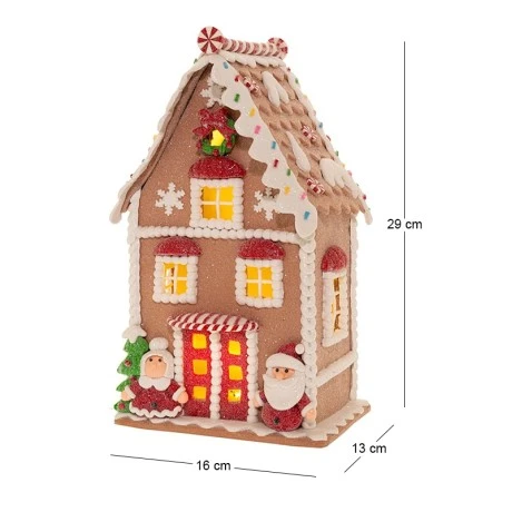 GINGERBREAD ΣΠΙΤΑΚΙ ΜΕ LED ΦΩΣ 16Χ13Χ29ΕΚ