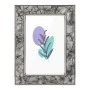 GRAY METAL PHOTO FRAME WITH EMBOSSED DIGITAL PRINTING AND LIQUID GLASS EFFECT 19X14CM