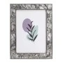 GRAY METAL PHOTO FRAME WITH EMBOSSED DIGITAL PRINTING AND LIQUID GLASS EFFECT 21,5X16,5CM