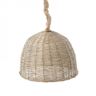 DECO GREY WILLOW CEILING LIGHT W LAMP LINE 38x28CM