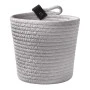 GREY PAPER ROPE BASKET D17X18CM