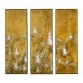GOLD FOIL ΕΛΑΙΟΓΡΑΦΙΑ ΤΡΙΠΤΥΧΗ 120Χ120ΕΚ ΜΕ ΧΡΥΣΗ ΚΟΡΝΙΖΑ