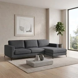 BANCO Reversible Corner Sofa Fabric Grey BANCO Reversible Corner Sofa Fabric Grey