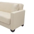 Corner sofa bed reversible with storage space Stashio pakoworld cream fabric 202x143x84cm