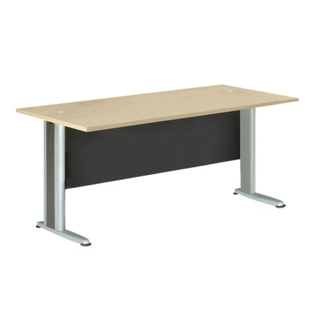 Γραφείο Basic χρώμα σκούρο γκρι - beech 180x80x75εκ.
