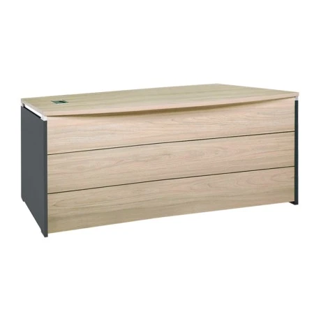 Γραφείο επαγγελματικό Progress χρώμα ανθρακί - elm 180x80x75εκ.