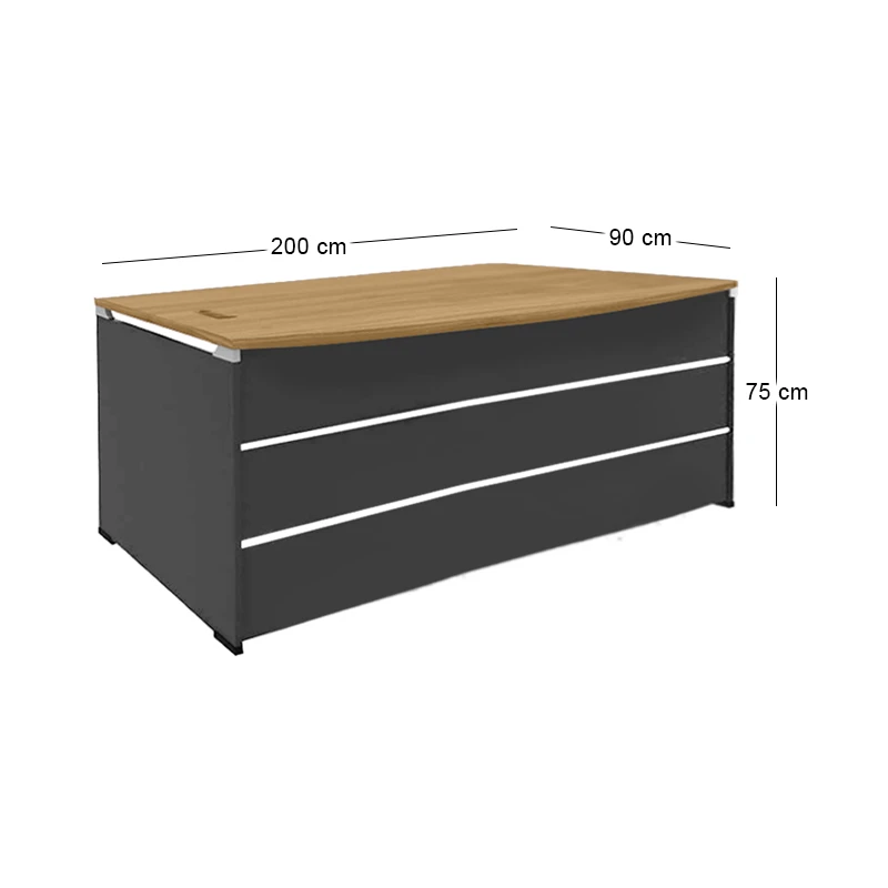 PROJECT Desk 200x90 Sonoma/Grey
