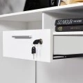 Concept Megapap desk in white color 120x60x75cm.