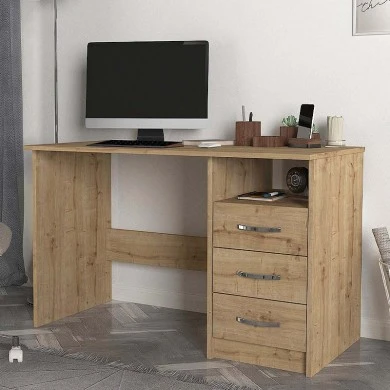 Eldoris Megapap melamine desk in sapphire oak color 120x60x75cm.