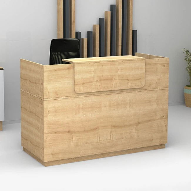 Lemmon Megapap melamine reception office in sonoma color 160x70x110cm.