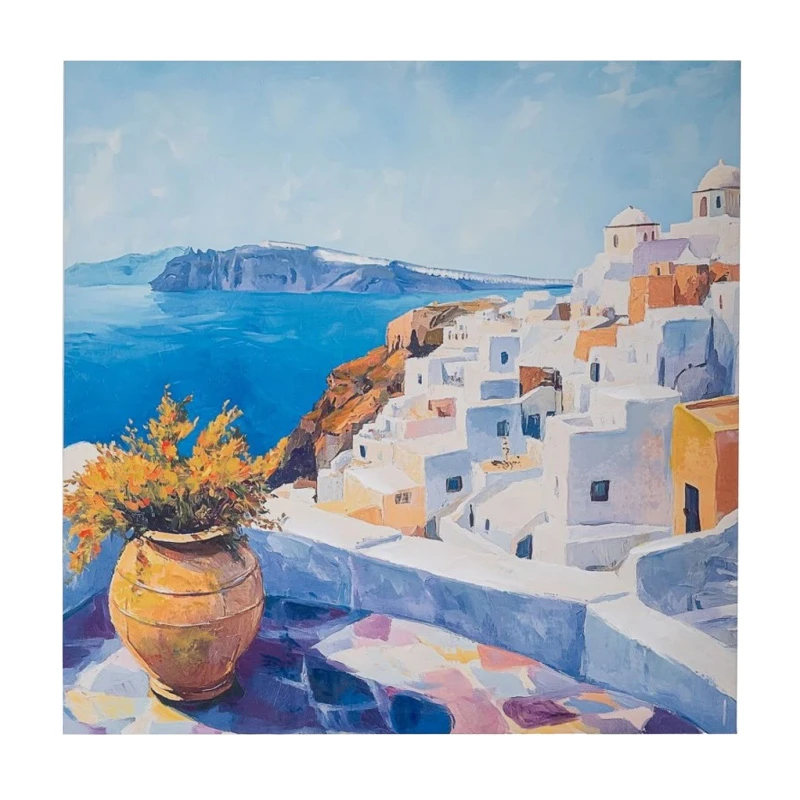 GREEK ISLAND ΠΙΝΑΚΑΣ ΣΕ ΤΥΠΩΜΕΝΟ ΚΑΜΒΑ 80Χ80ΕΚ
